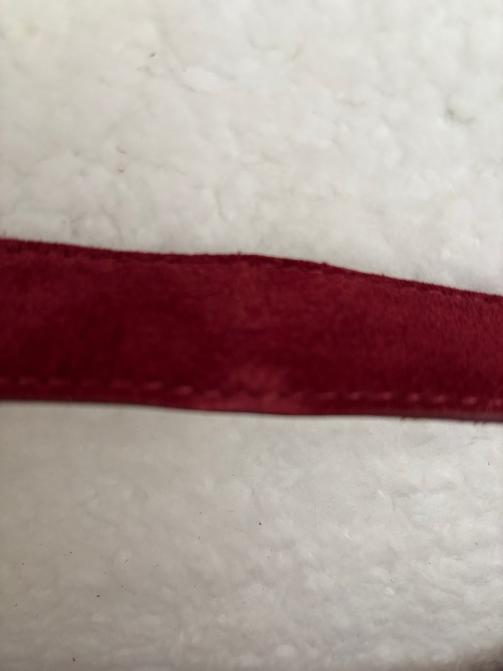 Classic Burgundy Suede Shoulder/Crossbody Bag - Stylish Everyday Carry - Picture 10 of 11